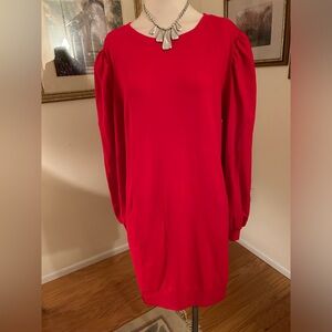 SoHo Street NWOT red sweatshirt dress size XL. C:5039-5/20/26